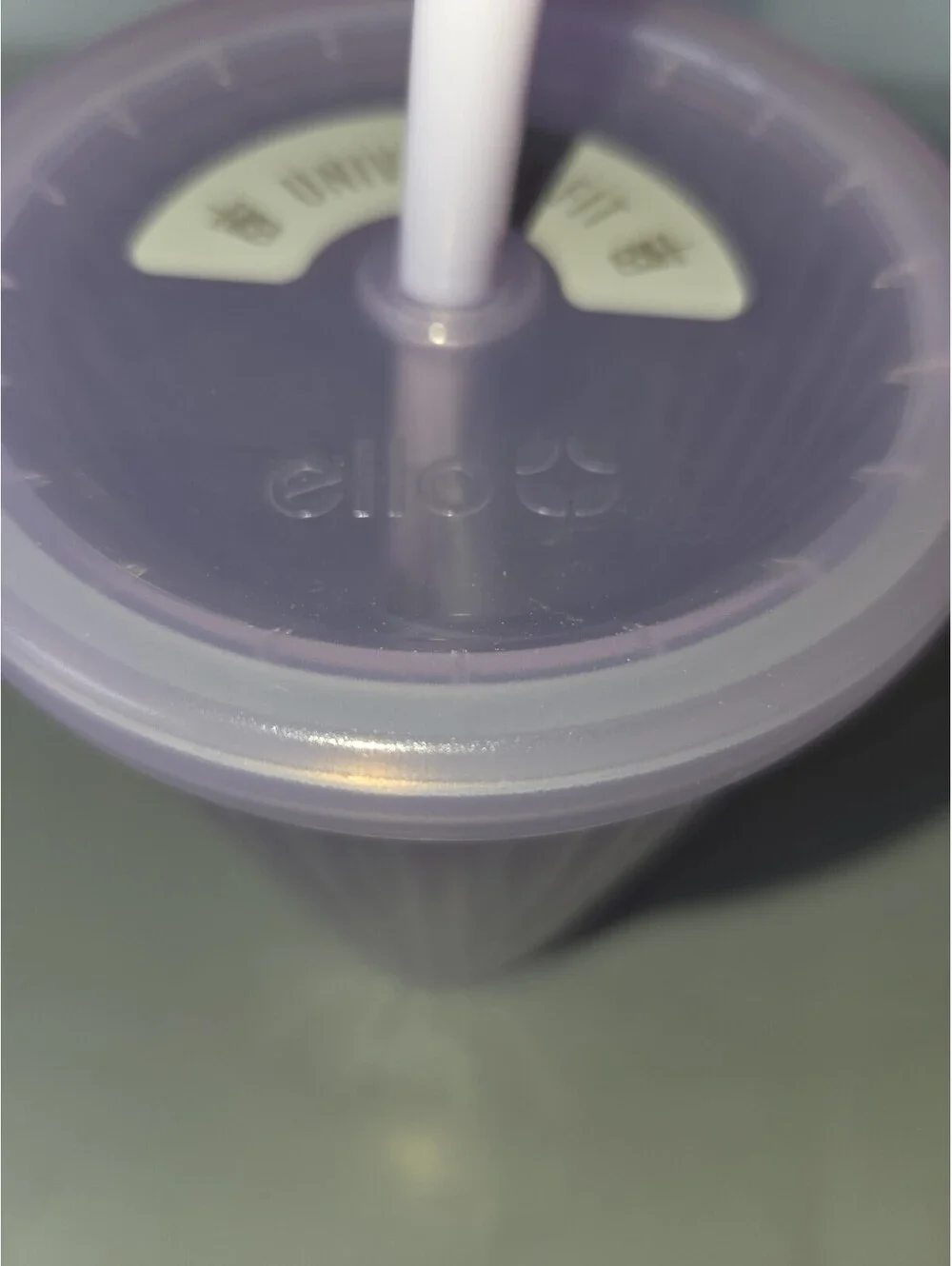 Ello PLASTIC Purple Tumbler Cup with Rubber Lid and Straw  SG2
